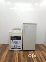 Samsung silver nano washing machine and refrigerator
