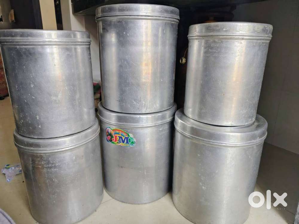Aluminium storage container 6 pcs set