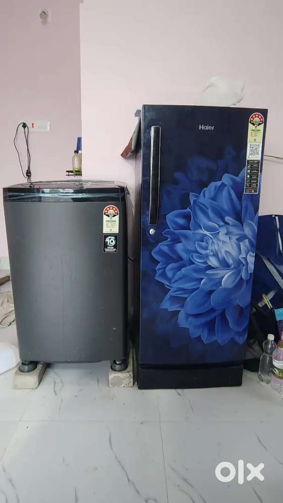 Haier 190 L Fridge & Godrej 7kg fully automatic washing machine