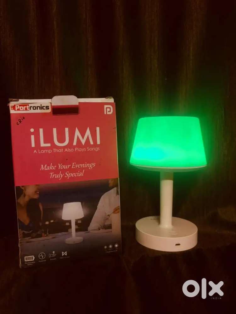 Portronics table lamp with bluetooth speaker