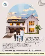 North Face Plot for sale in Mapsko Aspr Greens Sonipat