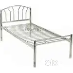 Premium King Size Glossy Stainless Steel Bed (Used)