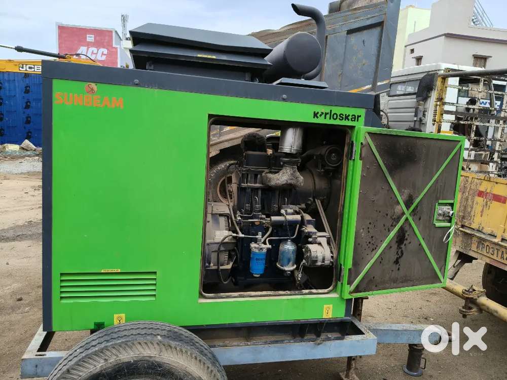 Kirloskar generator single phaae with trolly