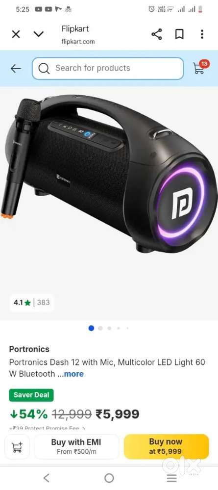 Portronics speaker with mic