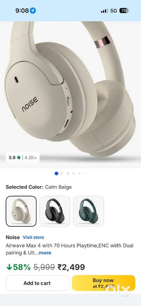 Noise 4 airmax newly launched headphones