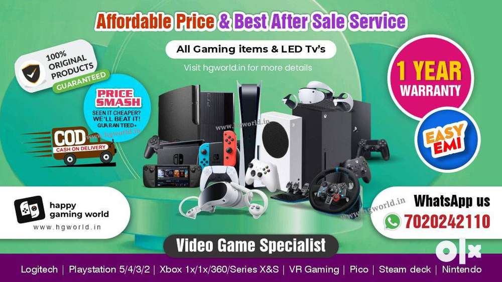Lowest Rate|Ps5/4/3/2,Xbox Series,Logitech,Vr,Quest,Switch,Pico,Steam
