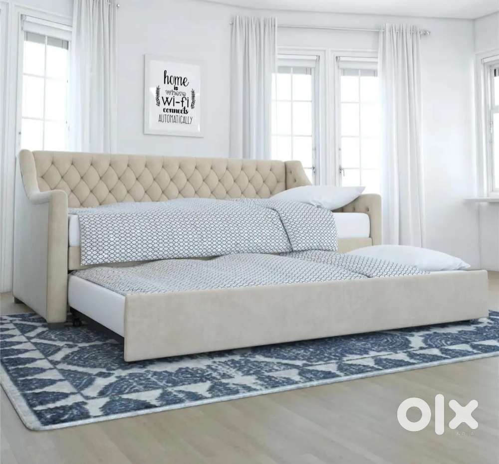 Premium Daybed with Trundle  Space-Saving Sofa Cum Bed with Comfort
