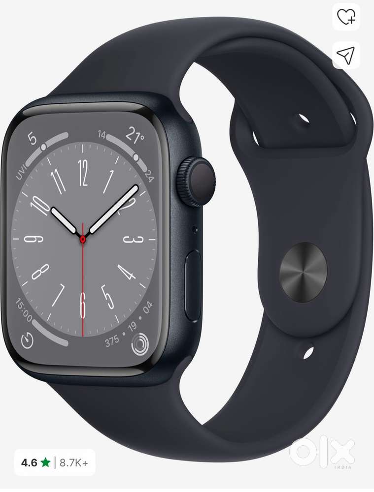 Apple watch series 8 45mm GPS black ECG