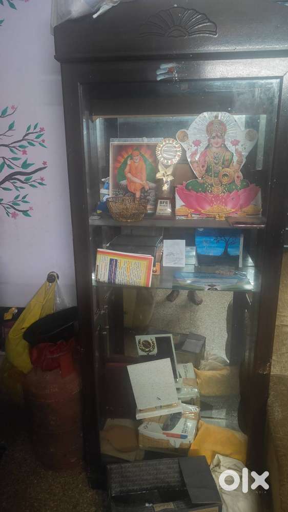 Display wardrobe with light inside