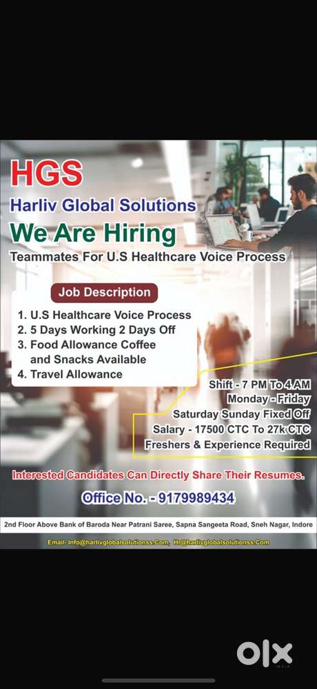 U.S health care voice process….erleen global solutions