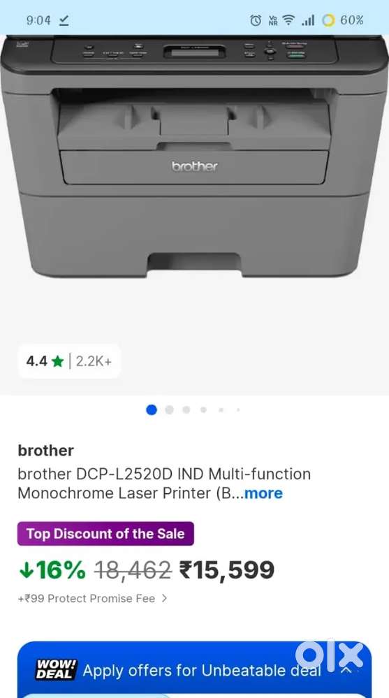 Unsealed brother multifunction printer for sale