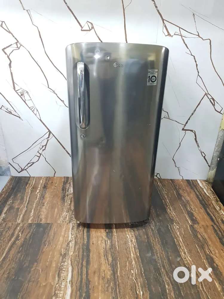 *8*Lg smart inverter 190ltrs crome body single door refrigerator*8*