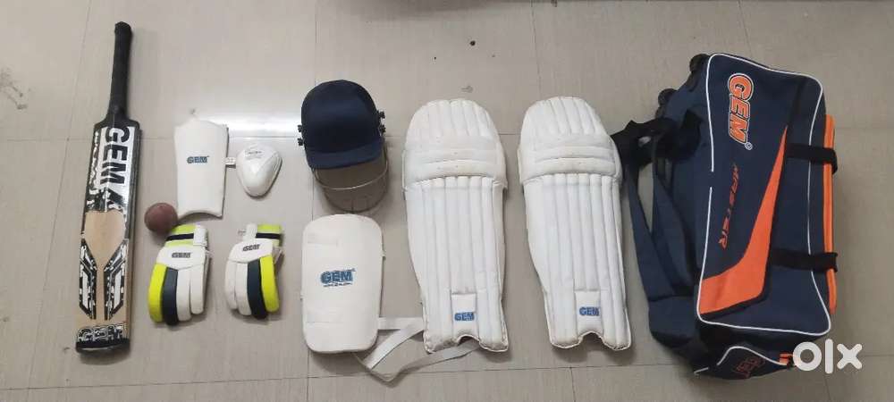 'GEM' Good quality cricket kit with all equipments!!