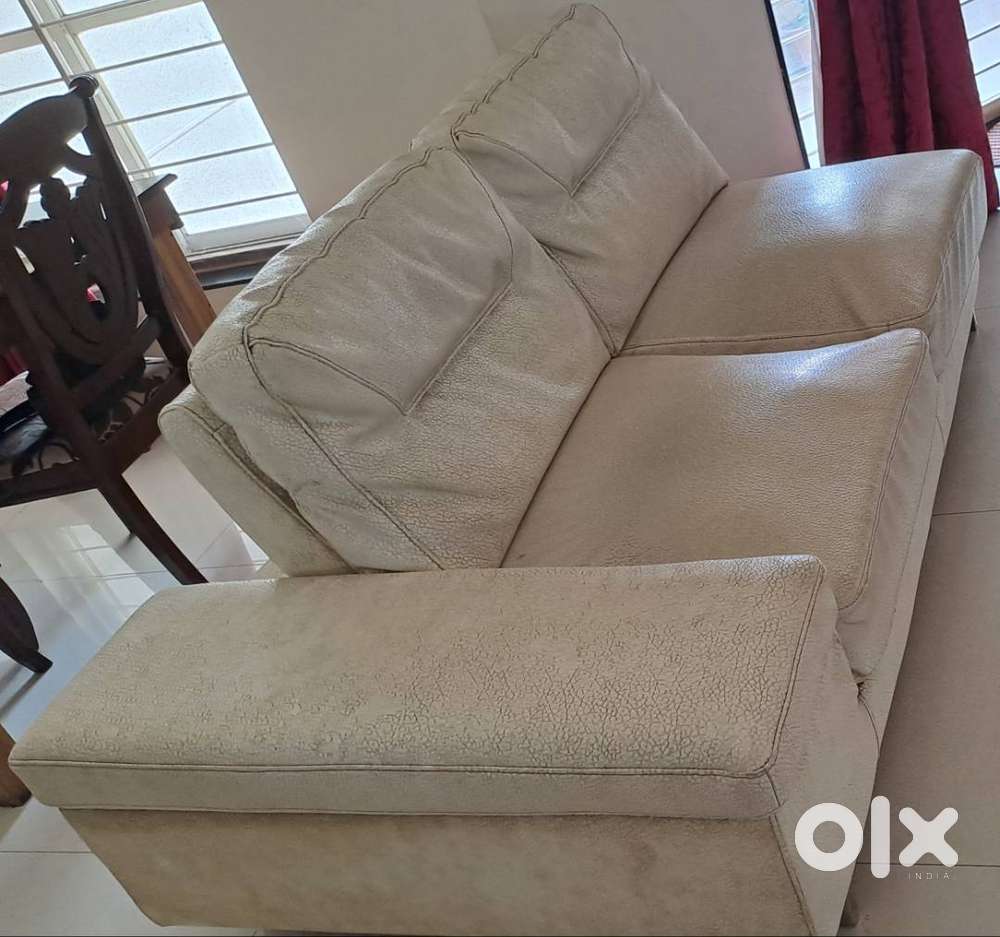 Home center make semi leather sofa cum bed - 3 seater + 2 seater
