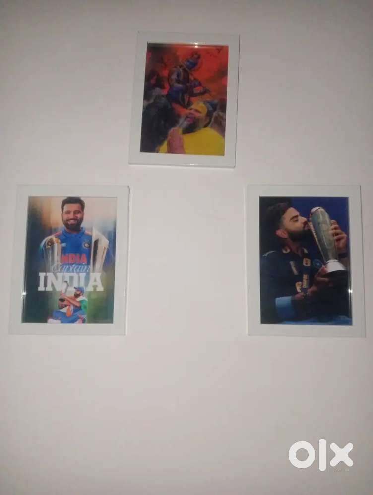Hanging photoframe set of 3