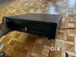 Electronic and manual metal cash drawer