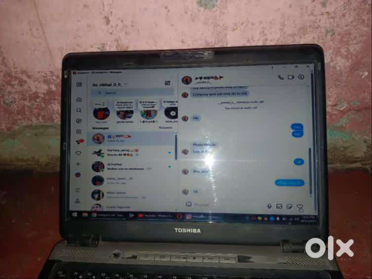 Laptop name =TOSHIBA