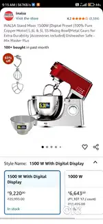 INALSA NEW STAND MIXER