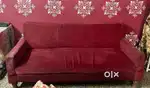 Red Sofa Set