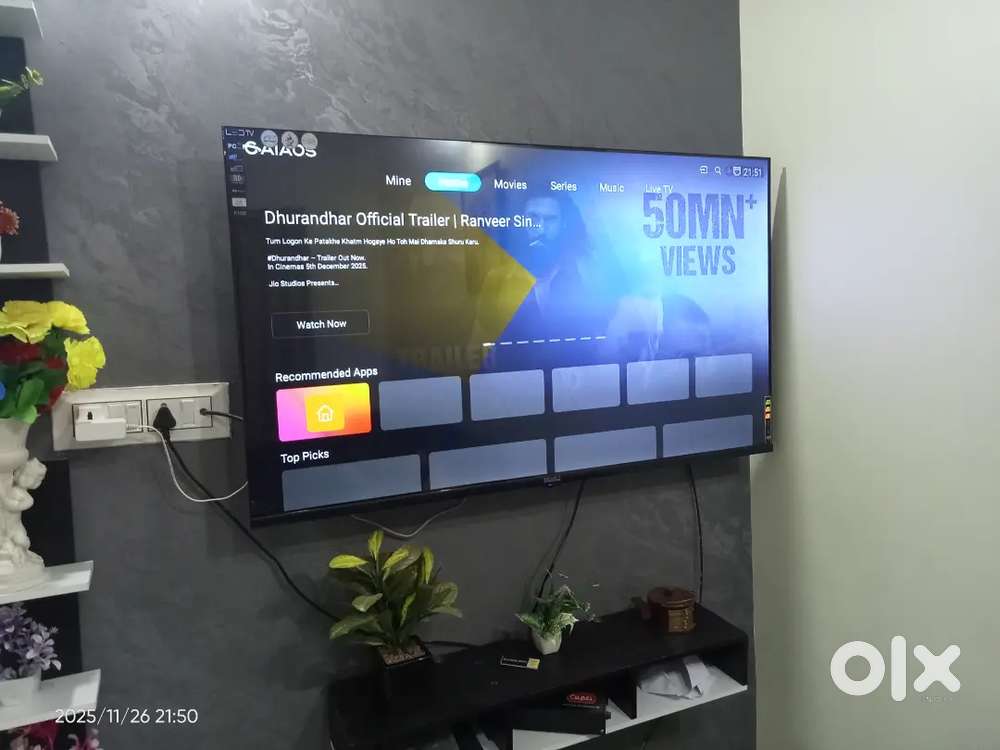 Ego ka tv 50 8k new brand tv Bechna bil box voice remote tv android