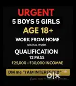 Urgent required candidates for telecalling work
