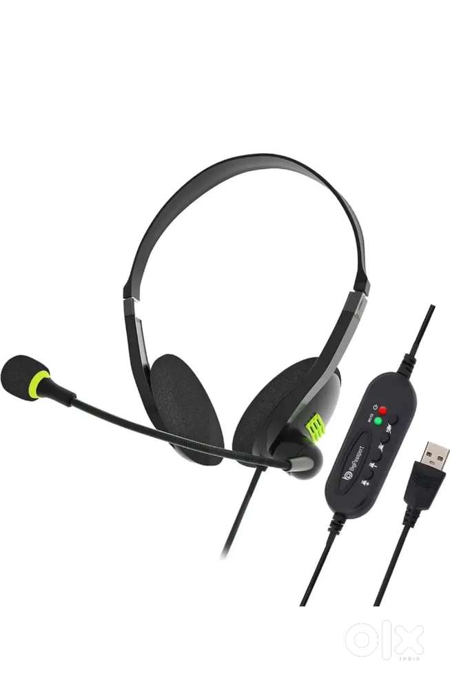 Computer Wired Gaming Headset (Black, On the Ear)