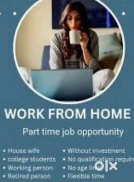 Very limied seats available  in part time jobs at home