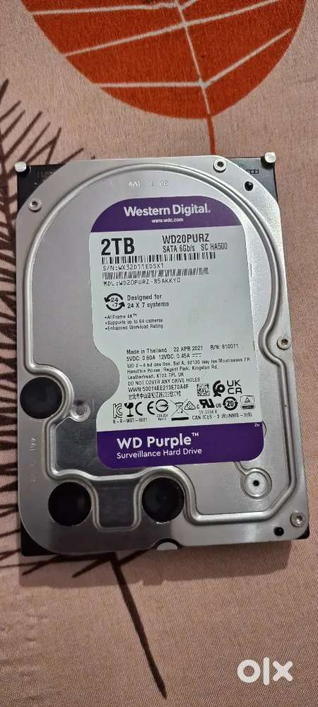 Wd 2 TB Purple Hard Disk