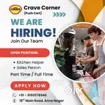 Sales person, kitchen helper