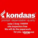 Kondaas Solar  3kwp 199999 site survey free
