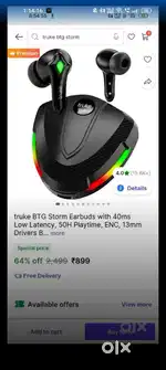 Truke BTG Stroam Gaming Ear   Buds