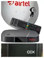 AIRTEL DTH DISH, HD SET-UP BOX, SAMSUNG COLOR TV