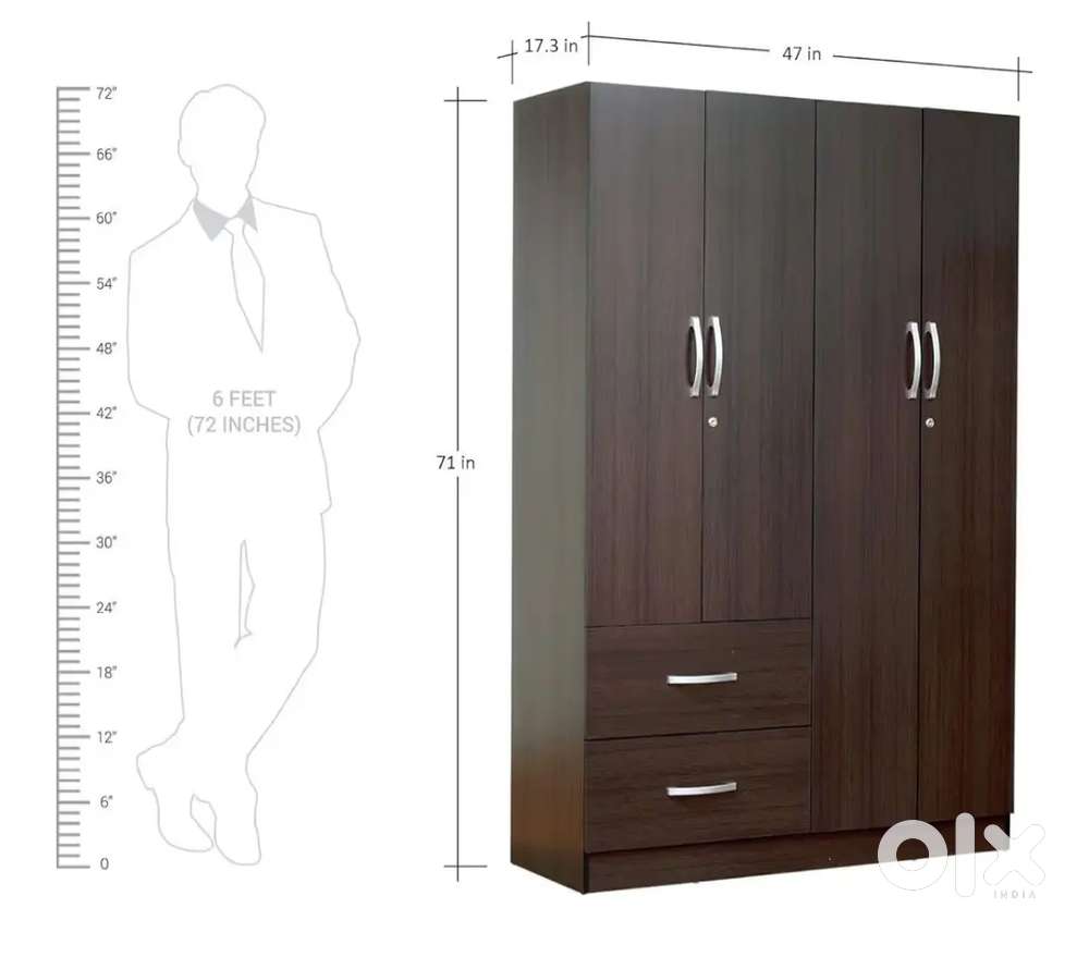 4 Door Wardrobe used