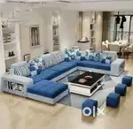 L SHAPE SOFA set with designing in emi available Aliyar Arham Recliner