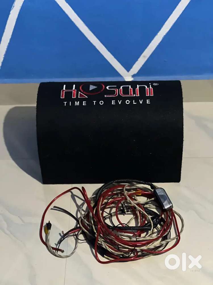 8inch subwoofer with amp and wiring kit for sale
