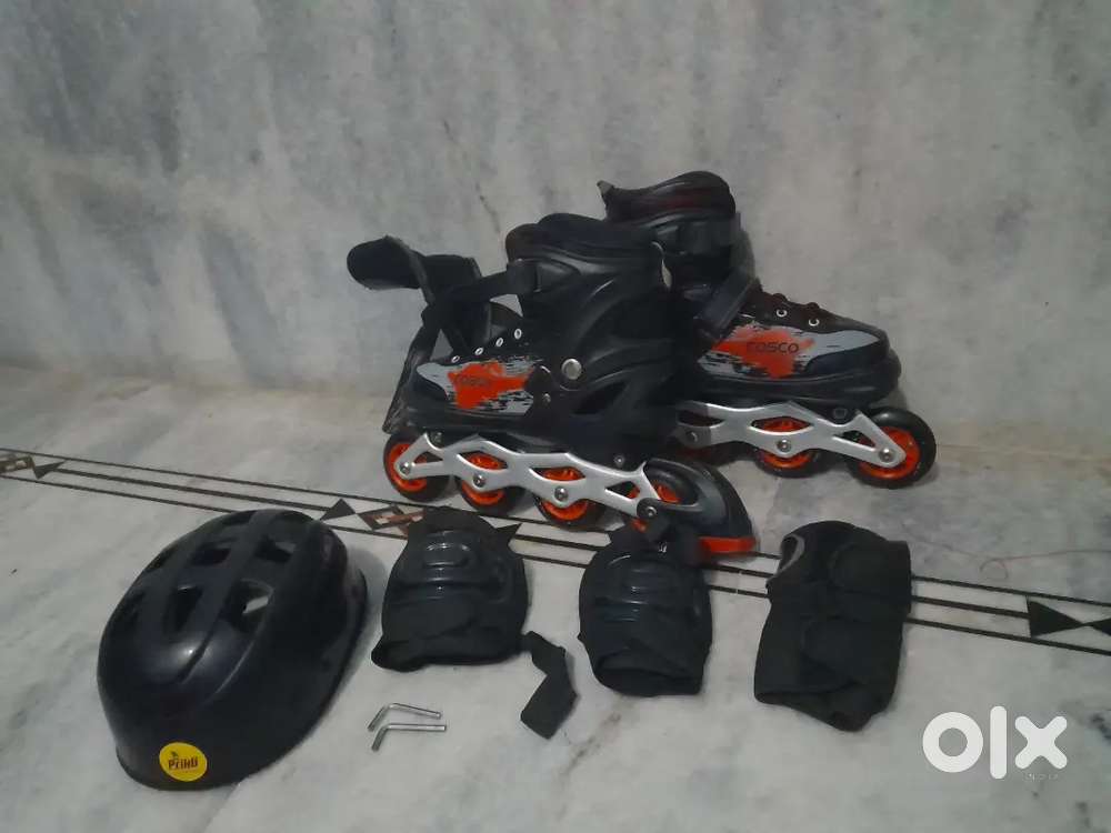 Men and womans vibrant Skating shoes with safety kit