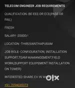 TELECOM RIGGER AND ENGINEER