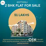 KOTTOOLI 2BHK FLAT FOR SALE: 51 LAKHS
