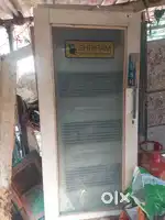 Plywood and glass door