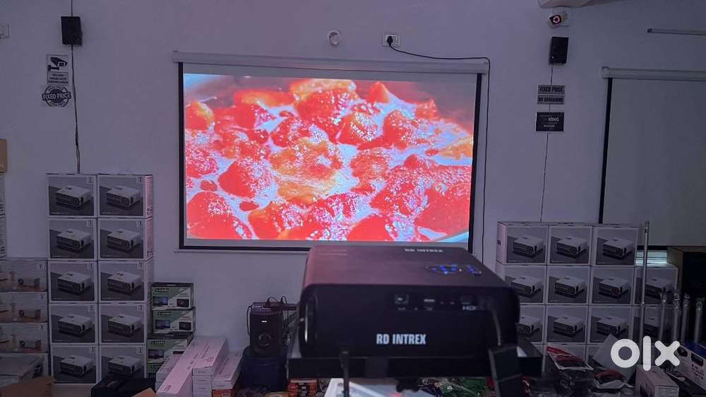 RD2 Projector 350Inch 4K 3D Watch Movies Cricket For Home Office Cafe