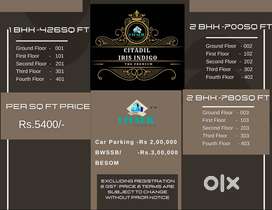 1 Bds - 1 Ba - 450 ft2 Pre-launch Offer 1 BHK Flats for sale Near BEML