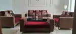 Stylish 9-Seater Sofa with Elegant Center Table – Great Deal!