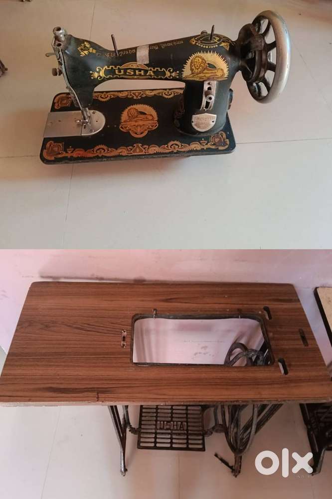 usha sewing machine, half shutter