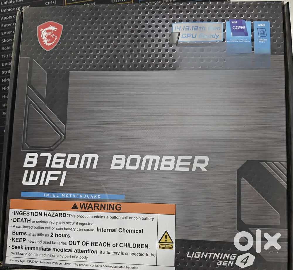 Msi b760. + i5 14400+ Ram + 500 gb nvme