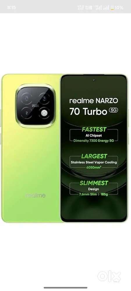 Realme Narzo 70 Turbo 5g (6Gb, 128Gb)