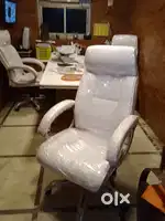 Leatherette Executive High Back Revolving Office Chair with Color