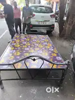 6/4 Solid Steel Bed with Tough Plywood Base