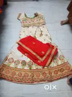 Bridal orange lehanga choli