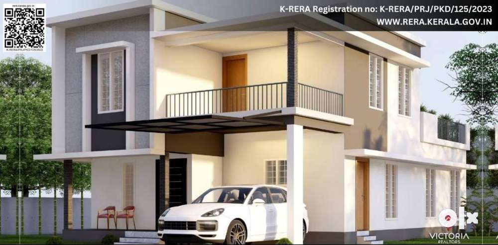 At Kannadi - 3BHK New House for Sale in Palakkad @ Rs 57.50 lakhs!!