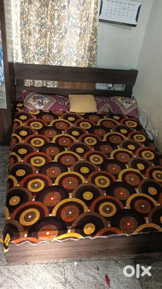 Double Bed without Mattress (wooden king size 7×6 ft)